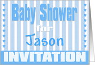 Baby Jason Shower Invitation card