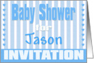 Baby Jason Shower Invitation card