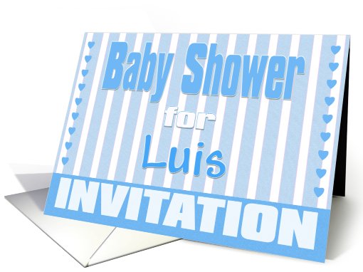Baby Luis Shower Invitation card (424768)