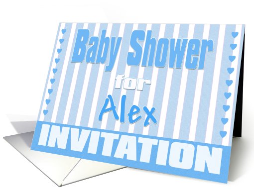 Baby Alex Shower Invitation card (424781)