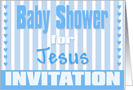 Baby Jesus Shower Invitation card