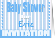 Baby Eric Shower Invitation card