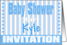 Baby Kyle Shower Invitation card