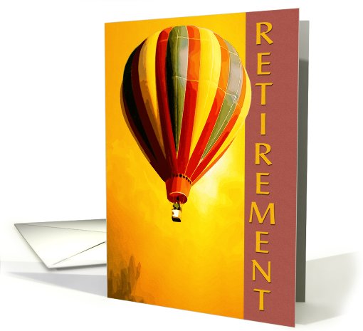 Happy Retirement, Balloon into the Sunset card (425725)