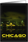 Chicago Night Reflections, blank card
