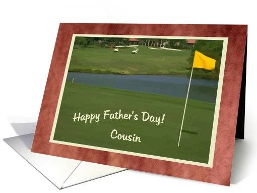 Cousin, Happy Father's Day -GOLF- card (426194)