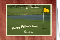 Cousin, Happy Father’s Day -GOLF- card