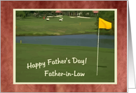 Father-in-Law, Happy Father’s Day -GOLF- card