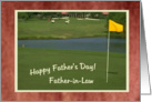 Father-in-Law, Happy Father’s Day -GOLF- card