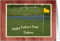 Godson, Happy Father’s Day -GOLF- card