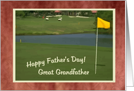 Great Grandfather, Happy Father’s Day -GOLF- card