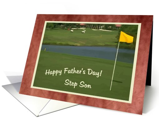 Step Son, Happy Father's Day -GOLF- card (426215)