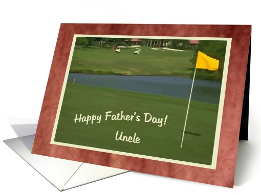 Uncle, Happy Father's Day -GOLF- card (426216)