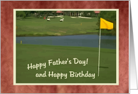 Happy Birthday and Happy Father’s Day -GOLF- card