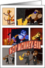 Hot Monkey Sax -blank- card