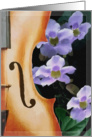 Violins and Flowers, Warm Thoughts of Love card