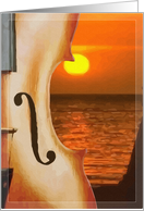 Soft Violins and the Sunset, Thinking of you card