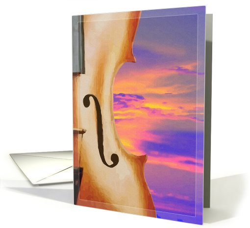 Soft Violins and Sunrise, Anticipating you card (427459)