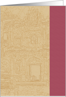 House Etching Note Card