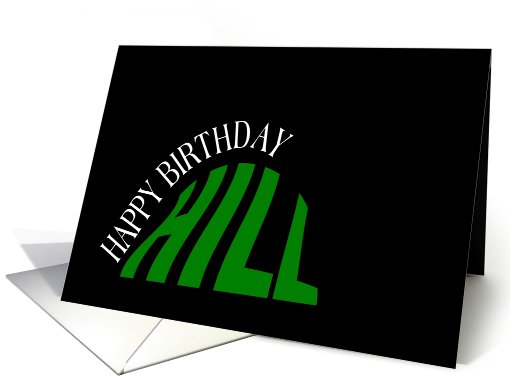 Almost Over the Hill Birthday card (432573)