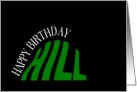 Almost Over the Hill Birthday card