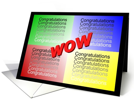 WOW! Congratulations card (432668)
