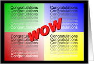 WOW! Congratulations card