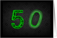 50th Birthday, It’s just a number card