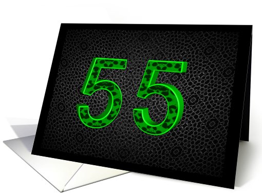 55th Birthday, It's just a number card (434105)