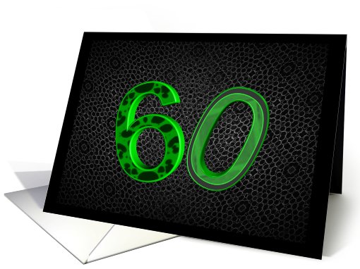 60th Birthday, It's just a number card (434107)
