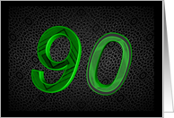 90th Birthday, It’s just a number card