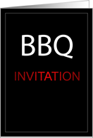 Invitation to a Barbeque card