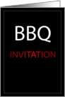 Invitation to a Barbeque card