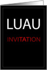Invitation to a Luau card