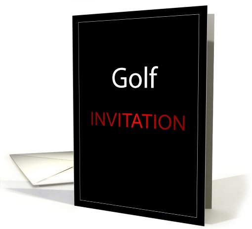 Golf Invitation card (441230)