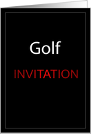 Golf Invitation card