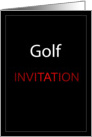 Golf Invitation card