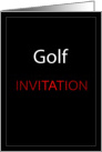 Golf Invitation card