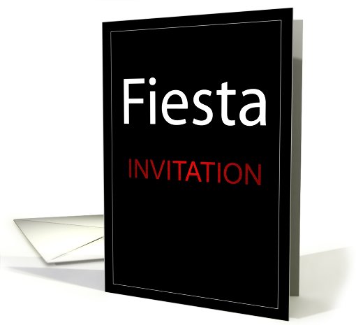 Invitation to a Fiesta card (441231)