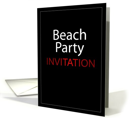 Invitation to a Beach Party card (441236)