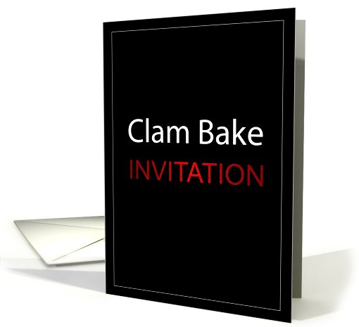 Clam Bake Invitation card (441241)
