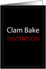 Clam Bake Invitation card