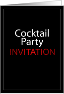 Cocktail Party Invitation card