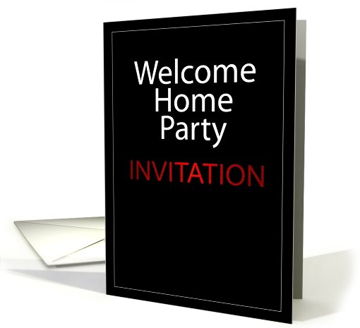 Welcome Home Party Invitation card (441244)