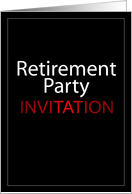 Retirement Party Invitation card