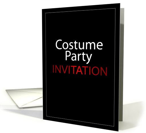 Costume Party Invitation card (441253)