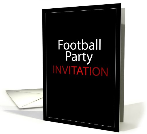 Football Party Invitation card (441255)
