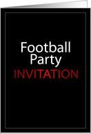 Football Party Invitation card