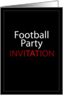 Football Party Invitation card