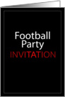 Football Party Invitation card